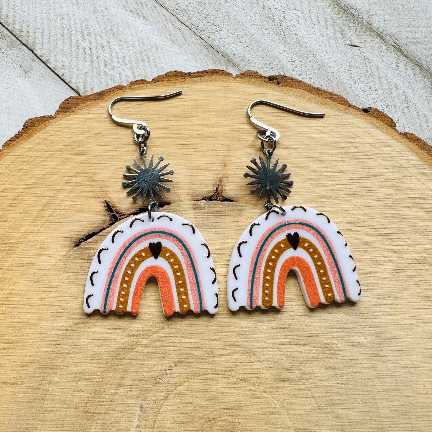 Rainbow Dangle Earrings