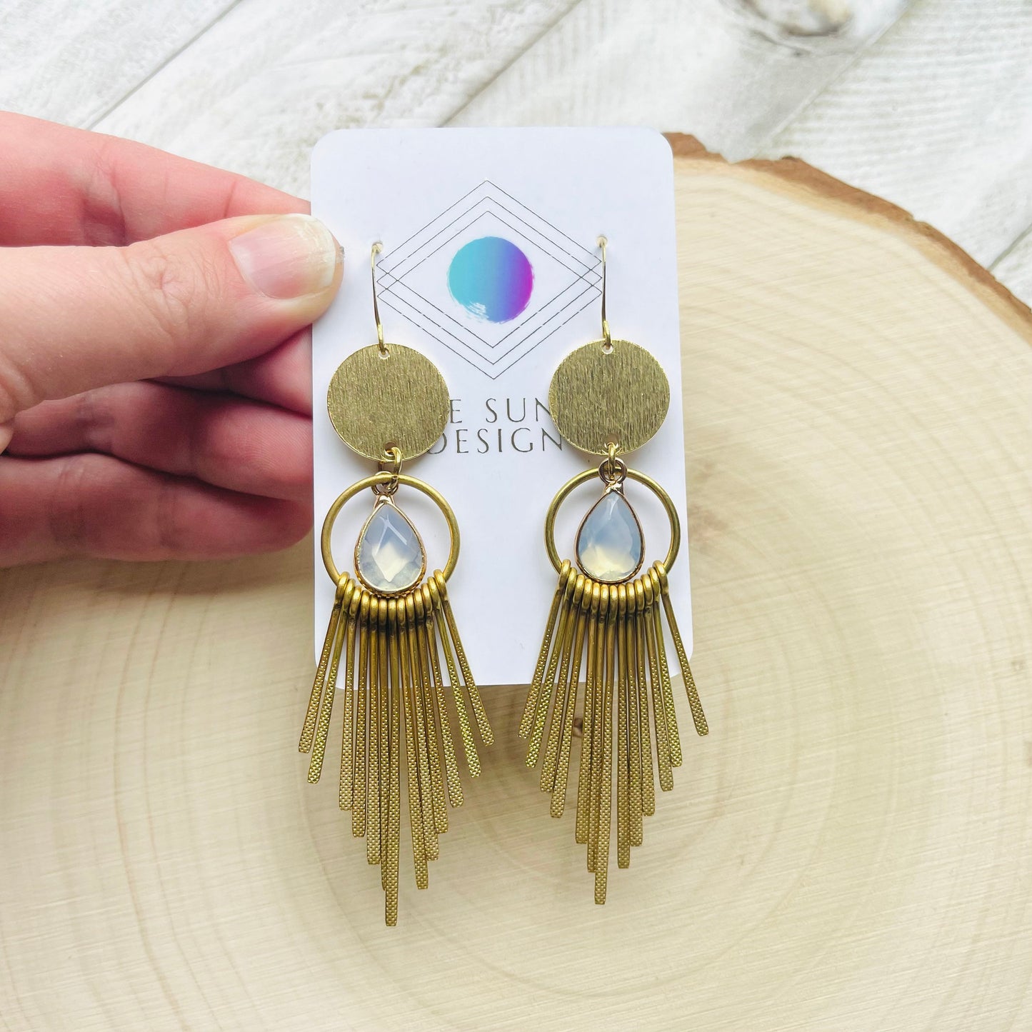 Opalite Fringe Earrings