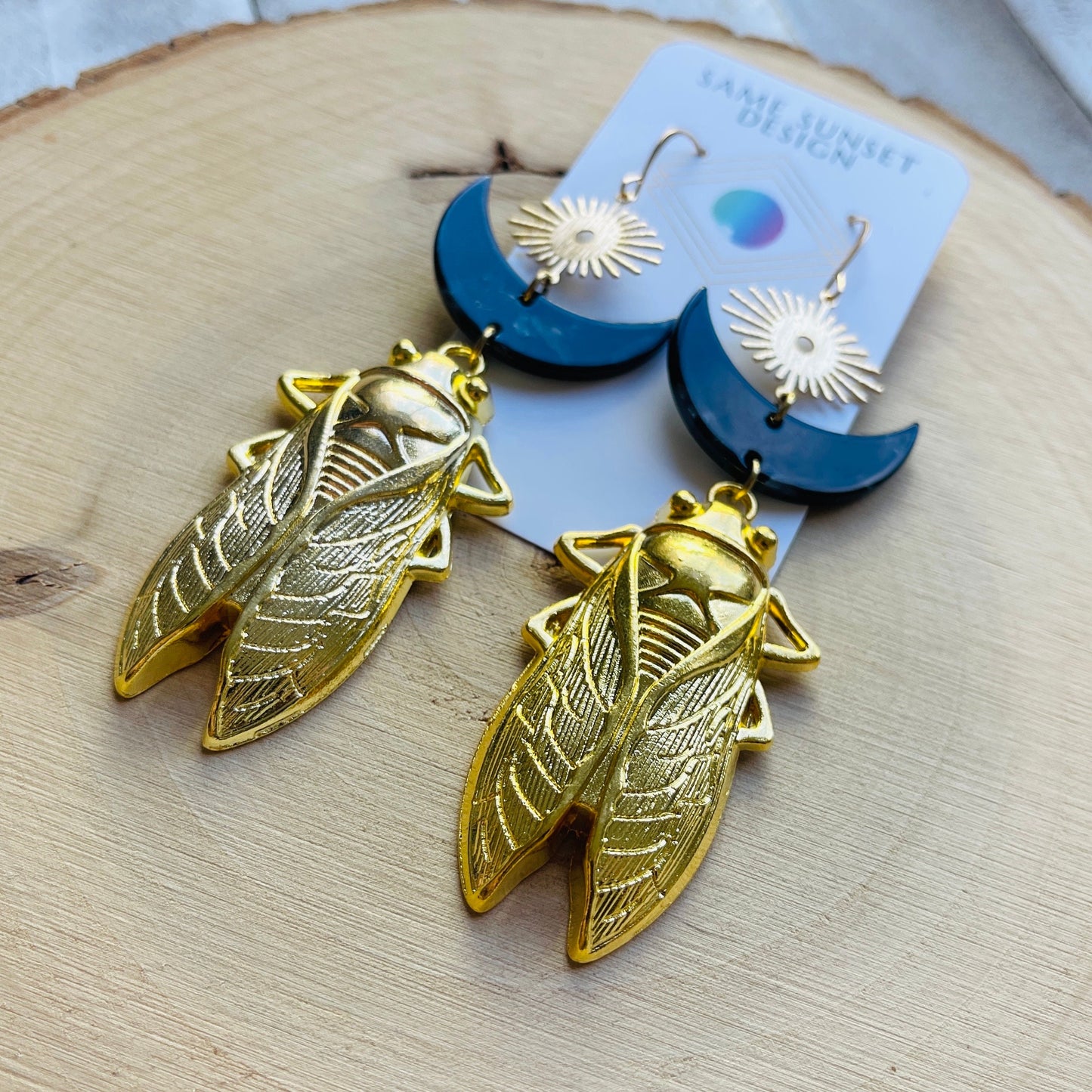 Cicada Moon Earrings