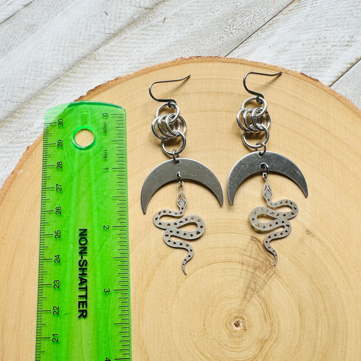 Stainless Steel Snake Earrings