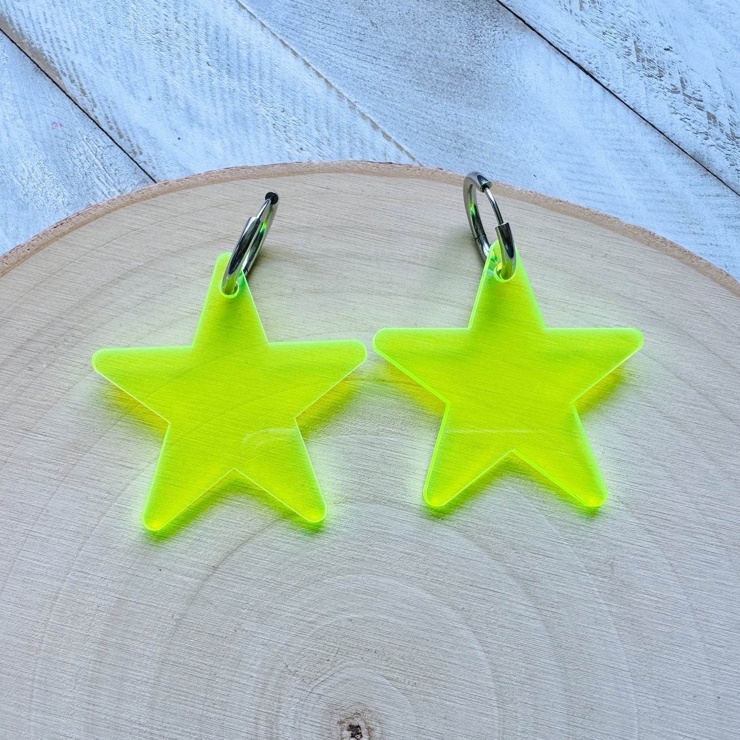 Star Huggie Hoop Earrings