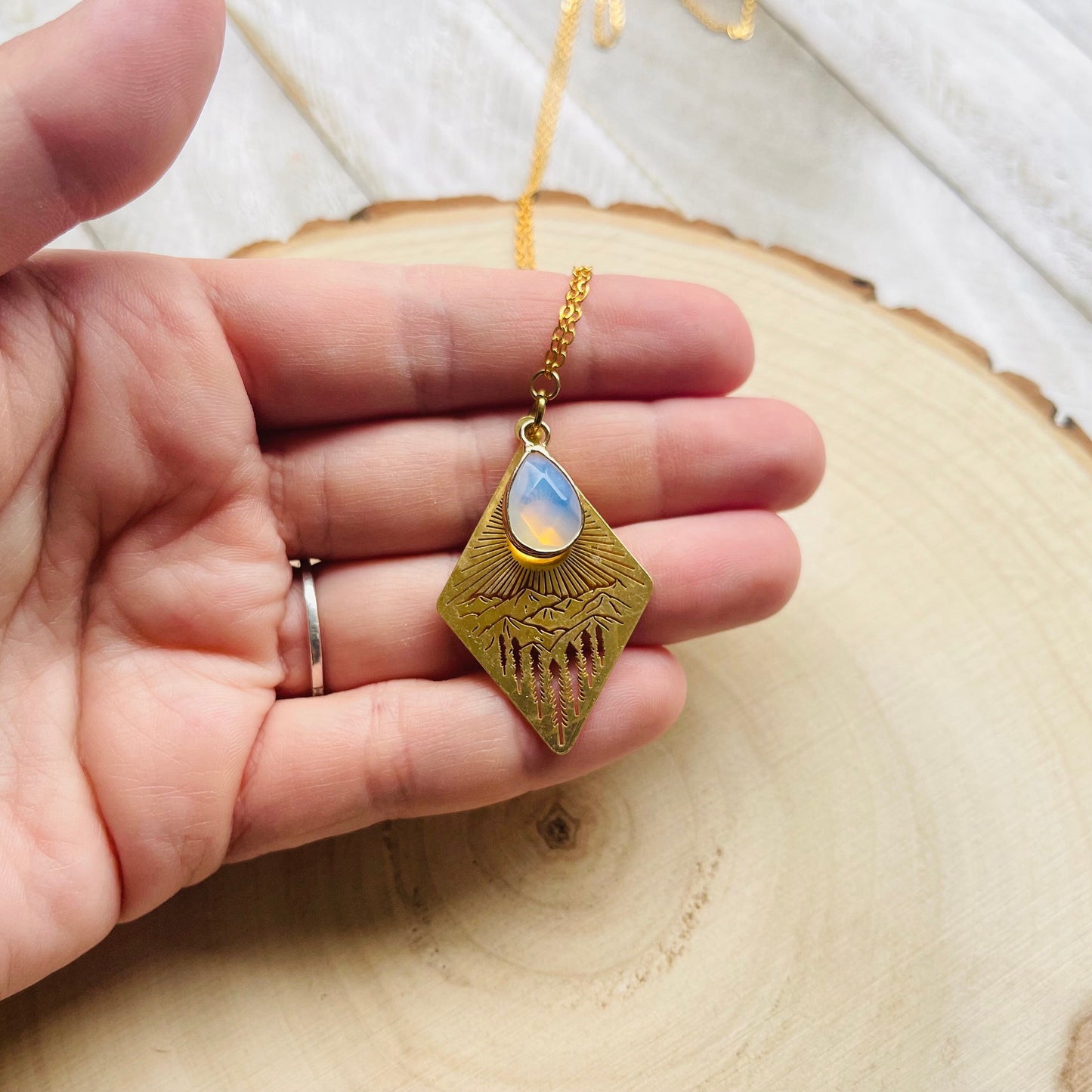 Opalite Mountain Necklace