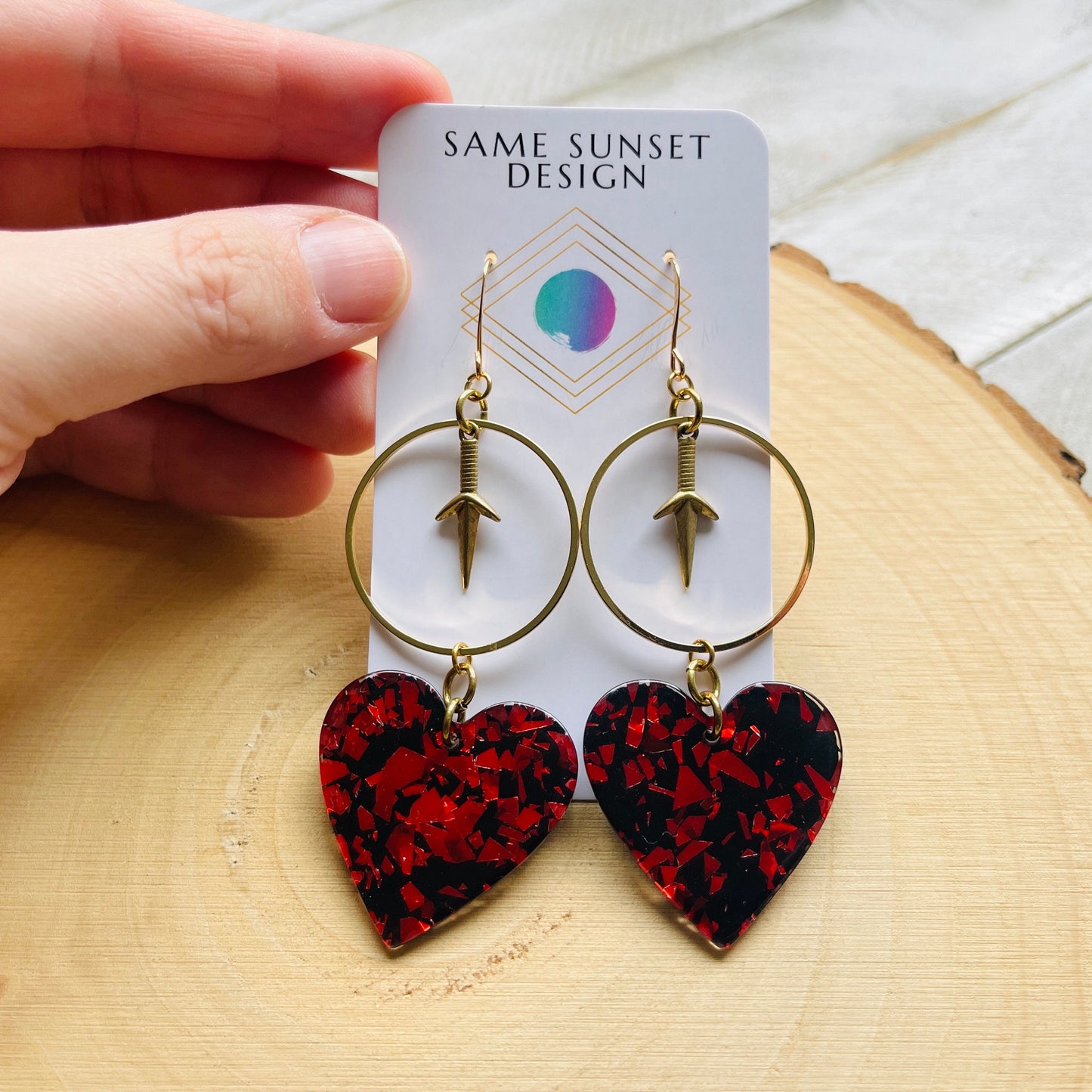 Heart Dagger Earrings
