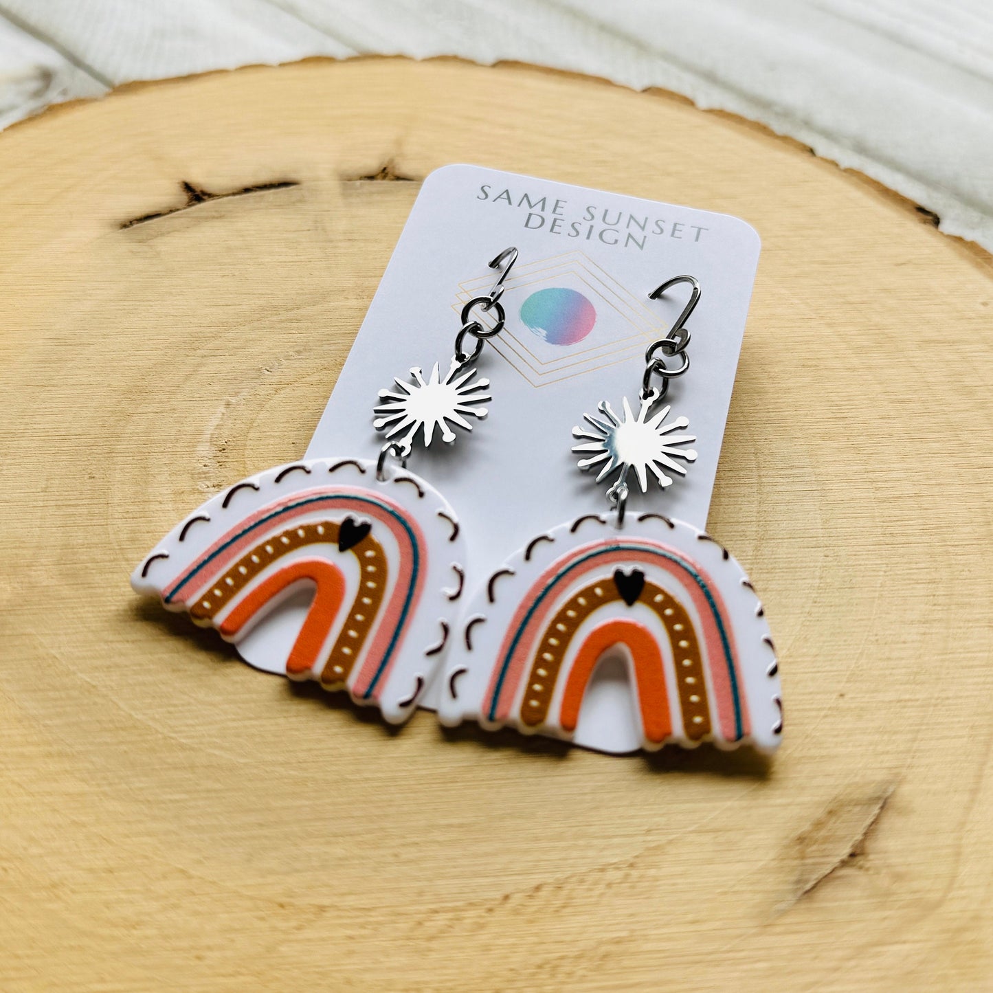 Rainbow Dangle Earrings