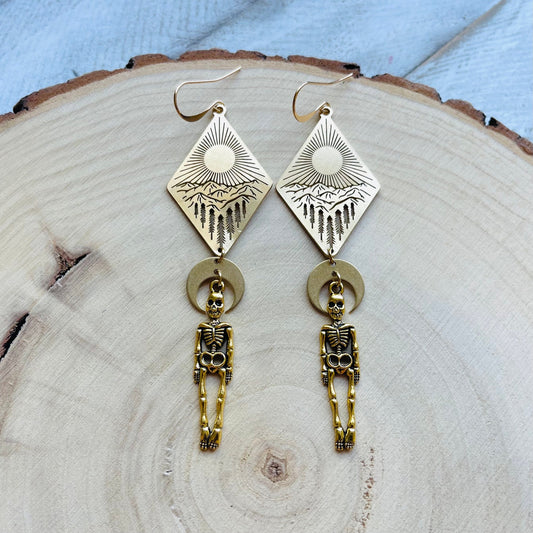 Skeleton Earrings