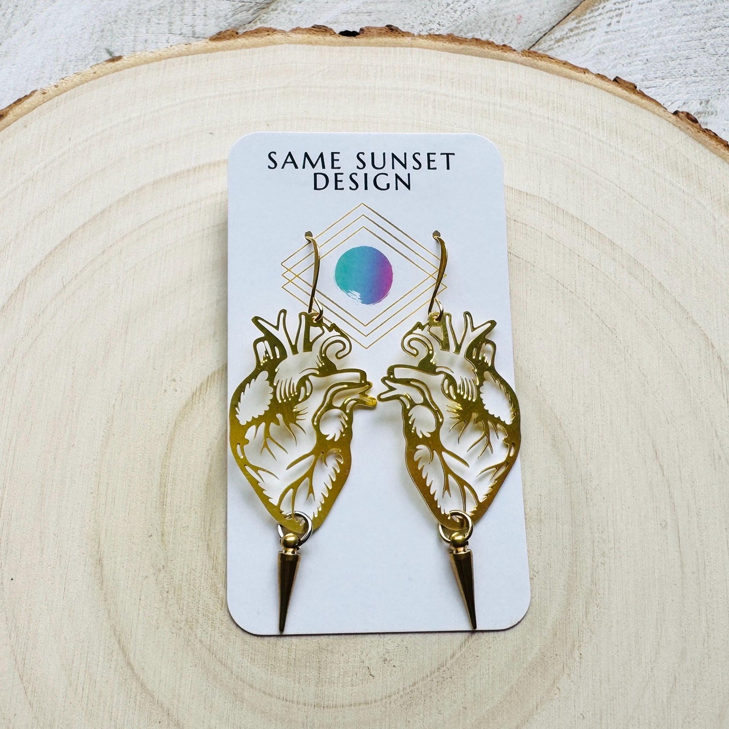 Anatomical Heart Earrings