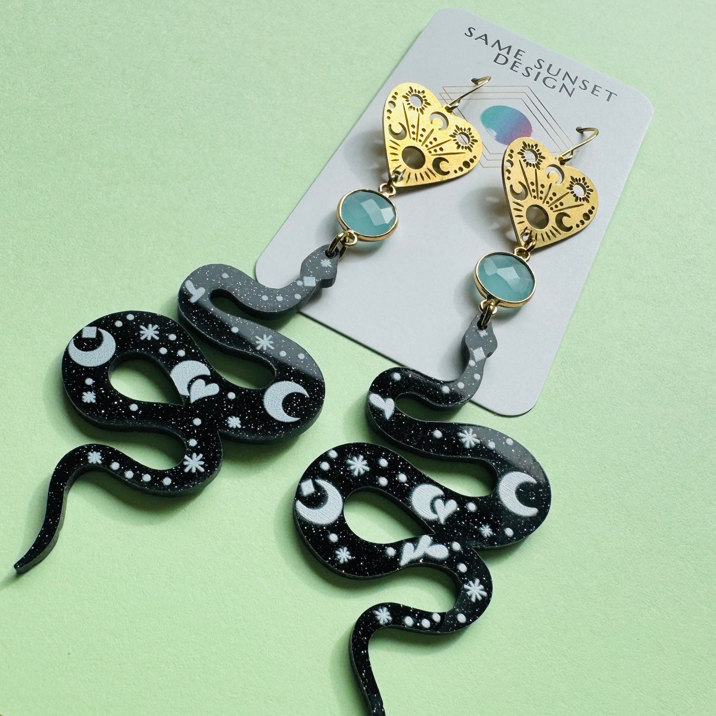 Snake Planchette Earrings