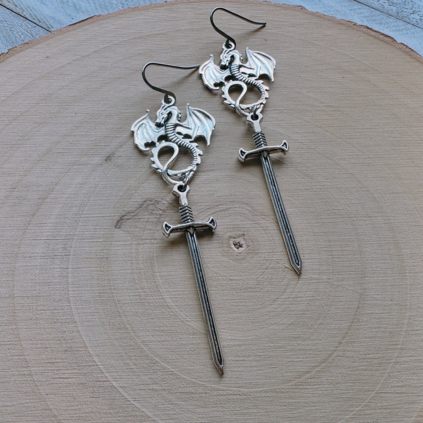 Dragon Sword Earrings