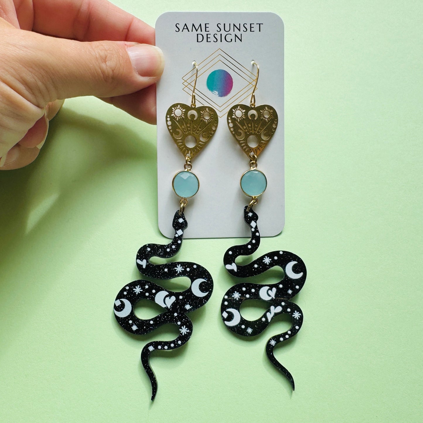 Snake Planchette Earrings