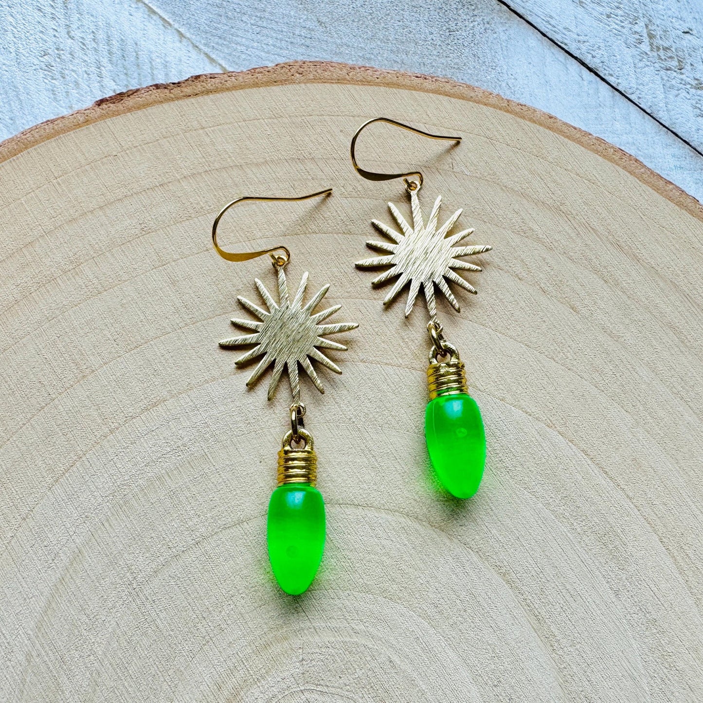 Christmas Light Earrings