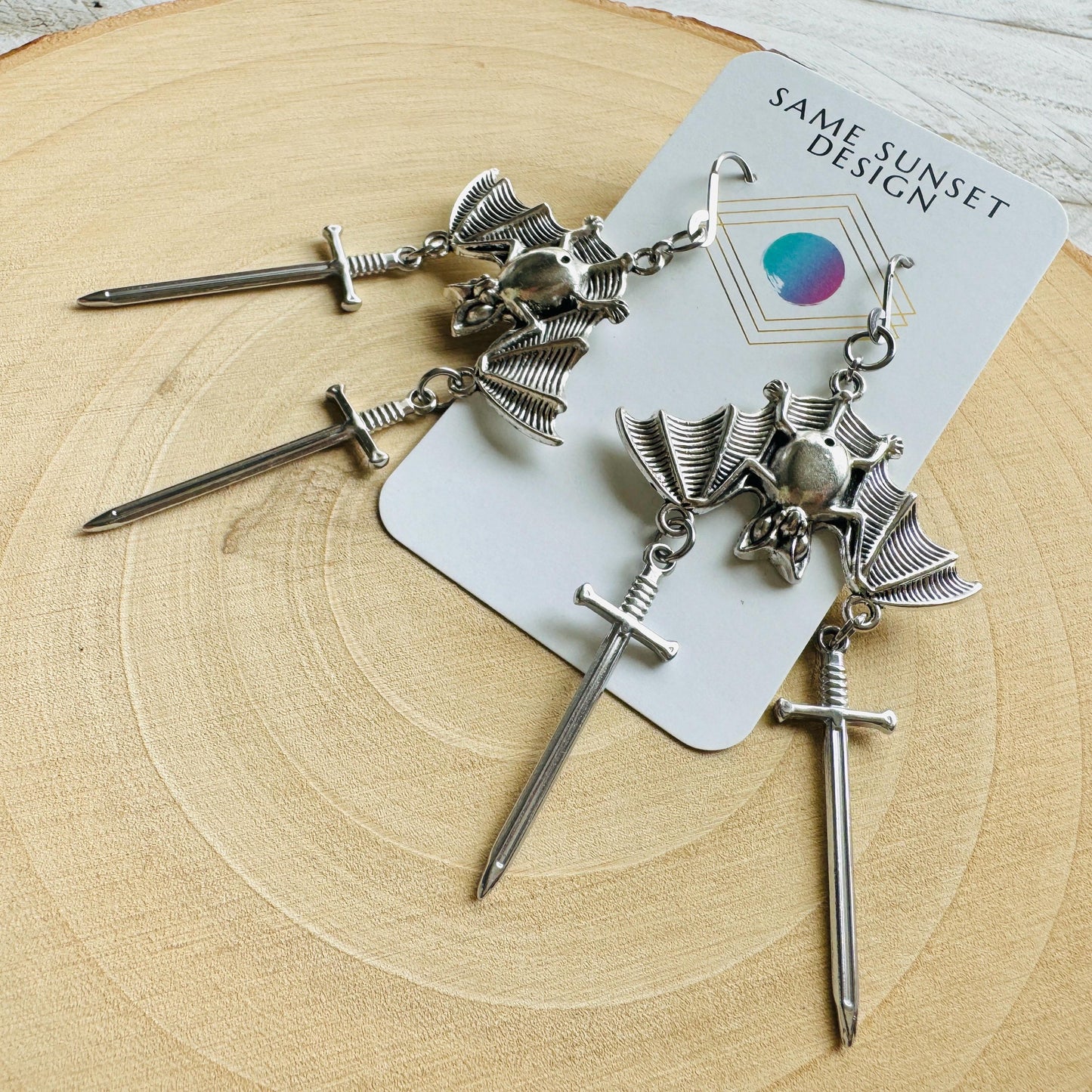 Bat Sword earrings