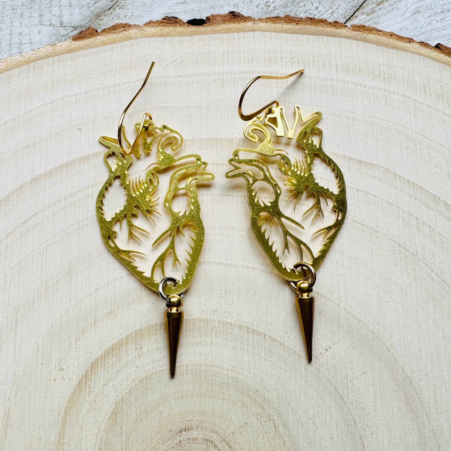 Anatomical Heart Earrings