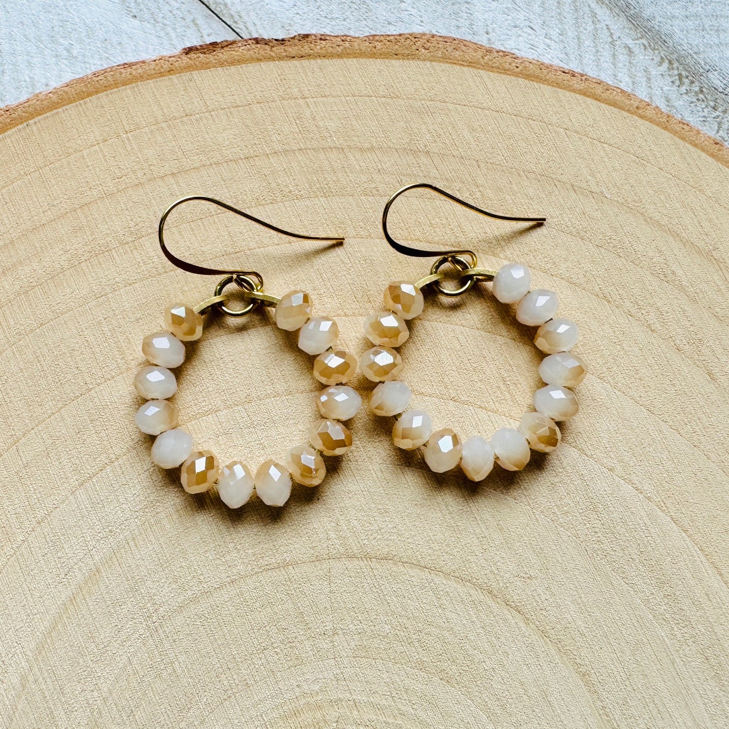 Beaded Hoop Earrings