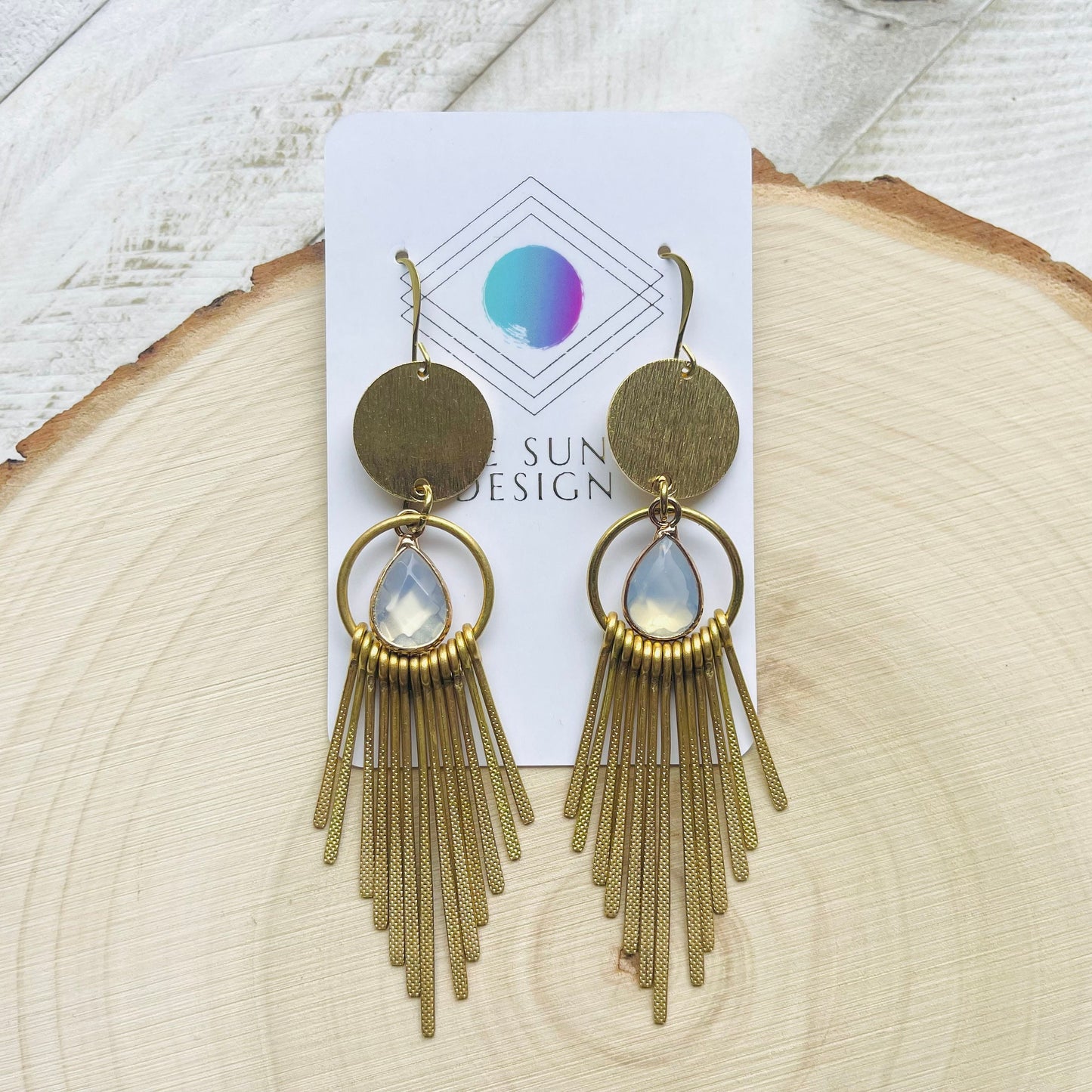 Opalite Fringe Earrings