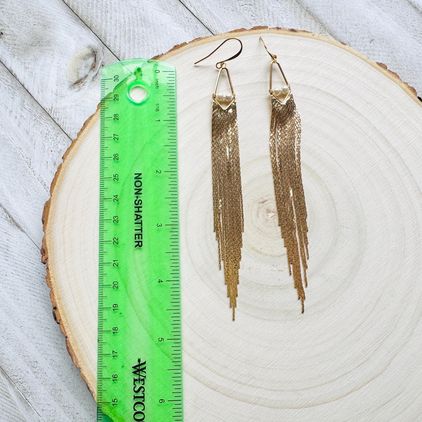 Freshwater Pearl Fringe Earrings