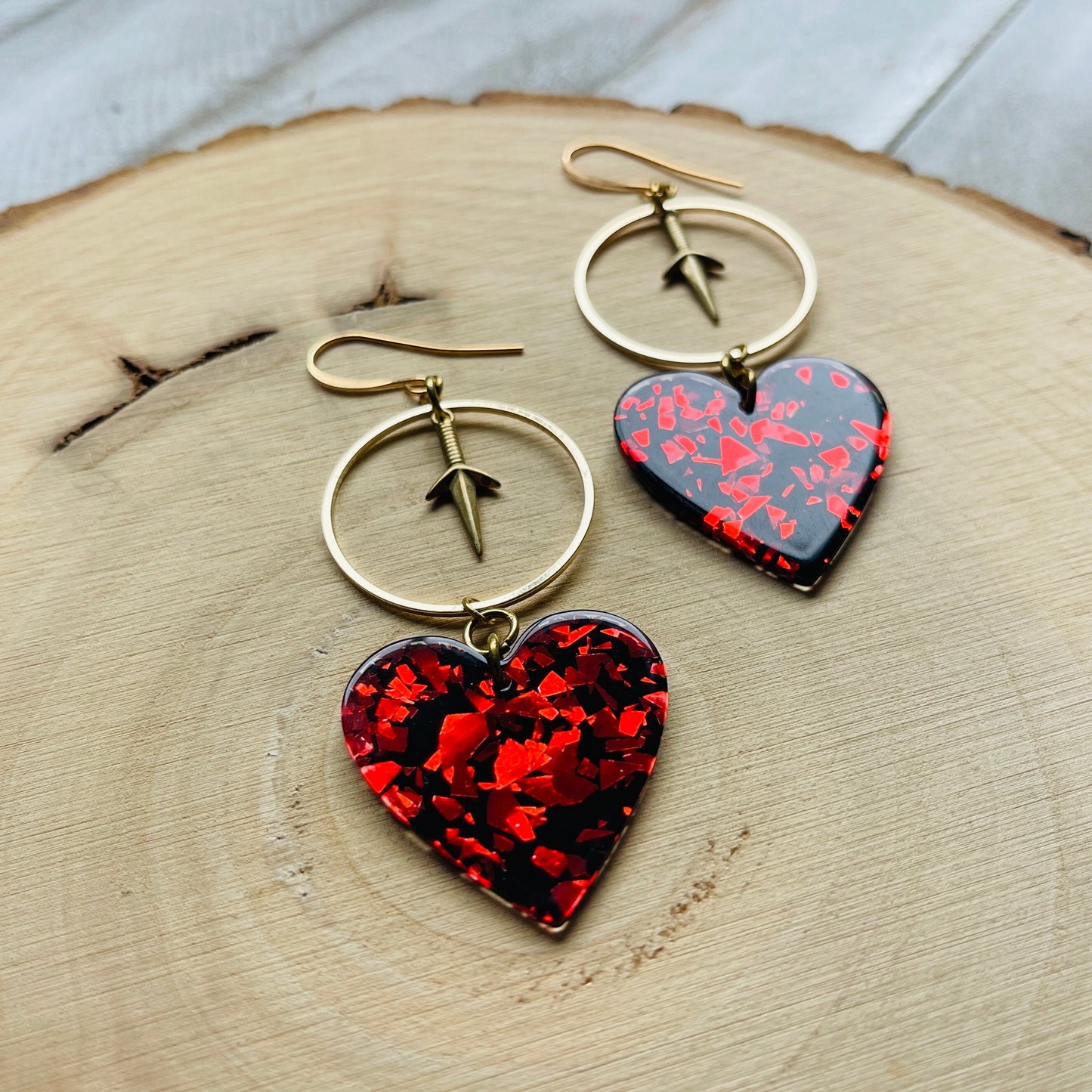 Heart Dagger Earrings