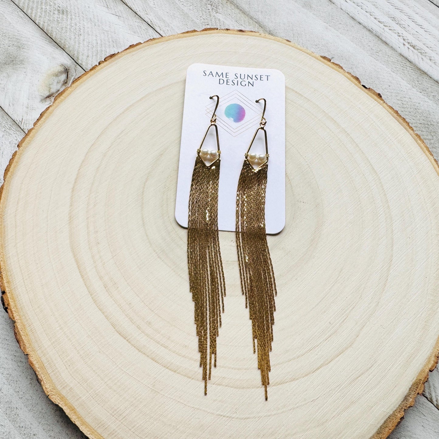 Freshwater Pearl Fringe Earrings