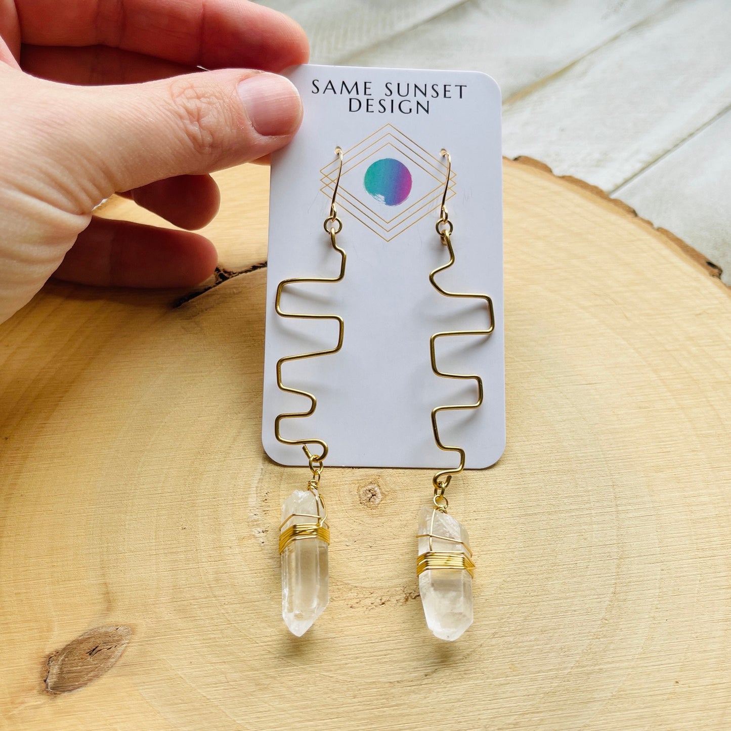 Quartz Earrings