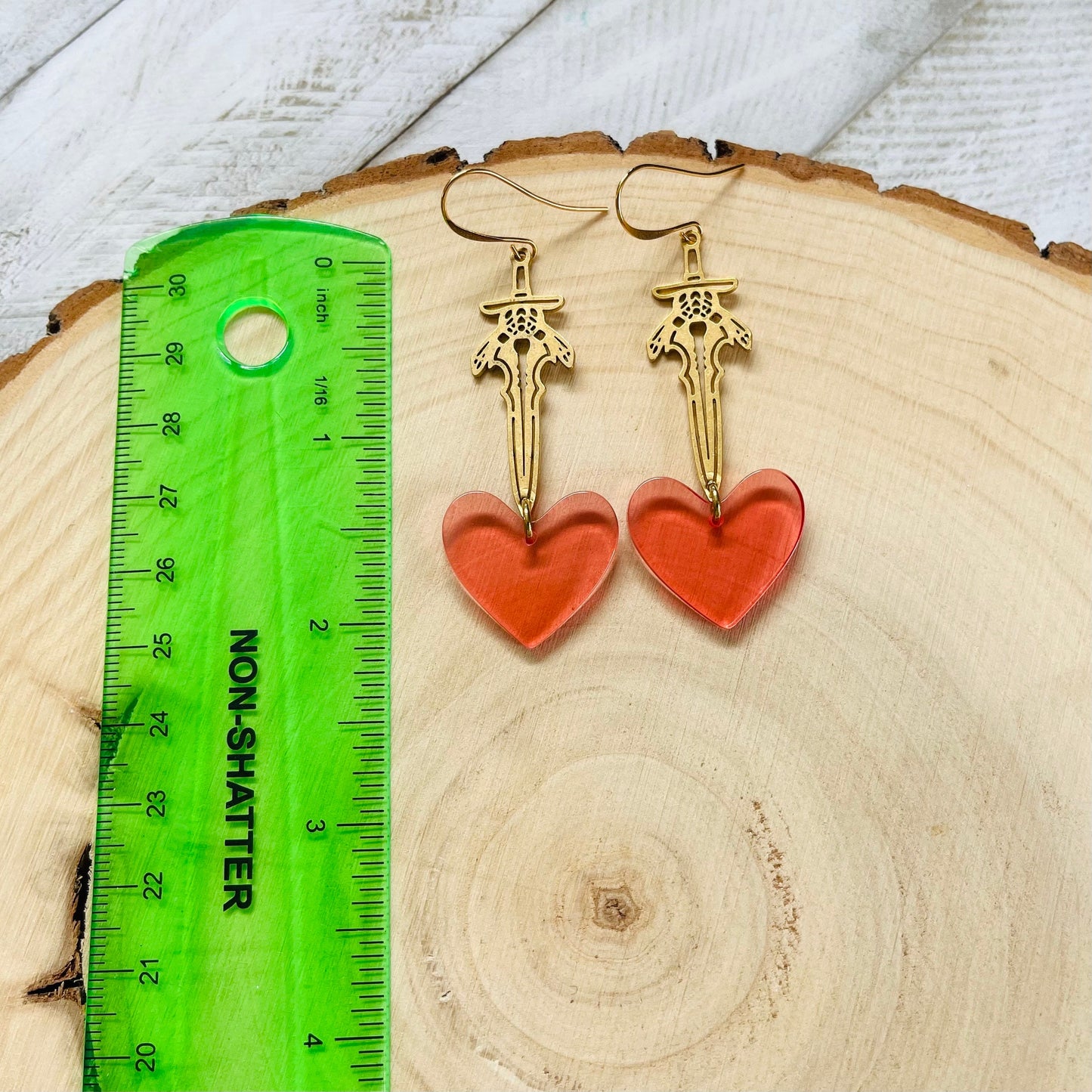 Sword Heart Earrings