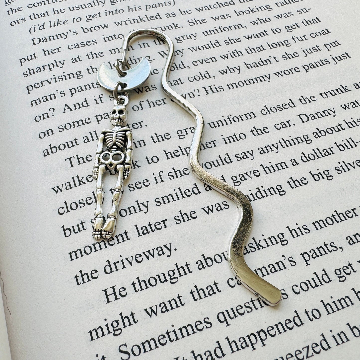 Skeleton Moon Bookmark
