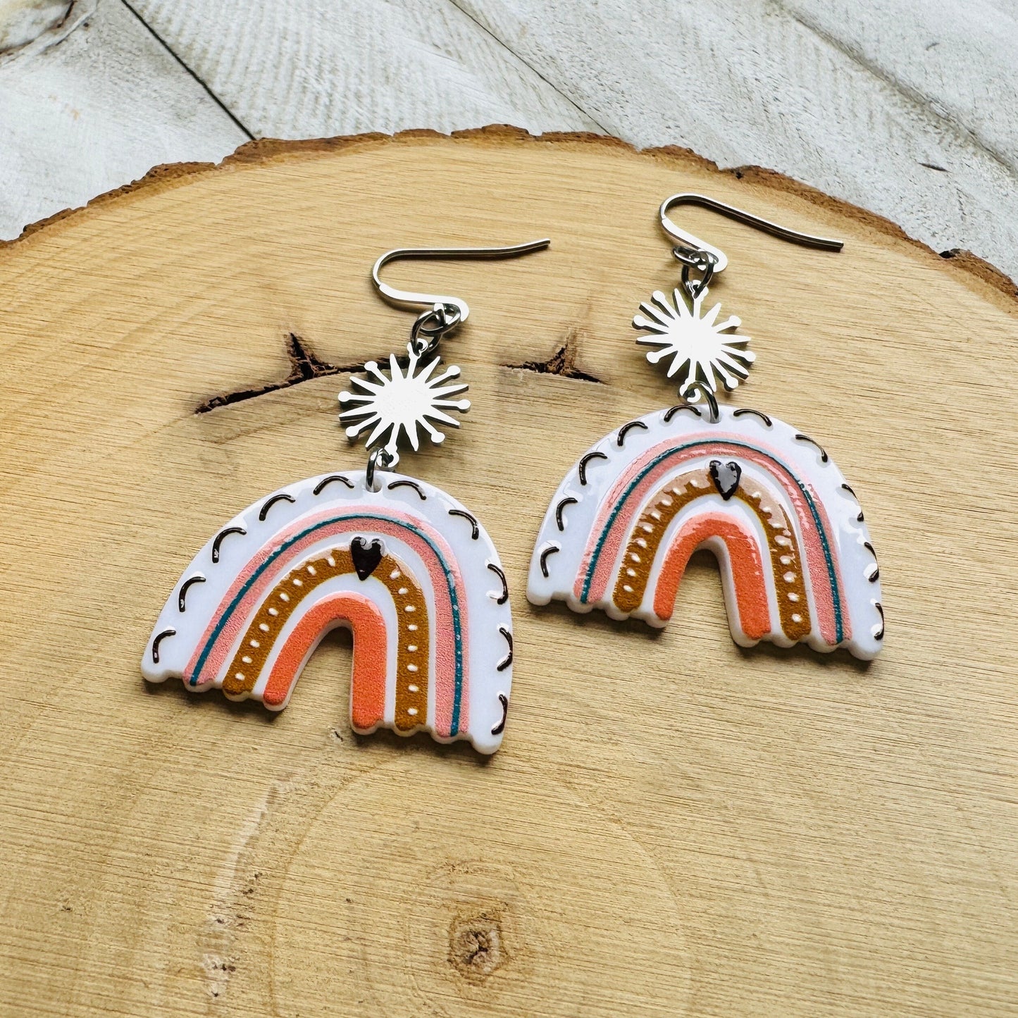 Rainbow Dangle Earrings