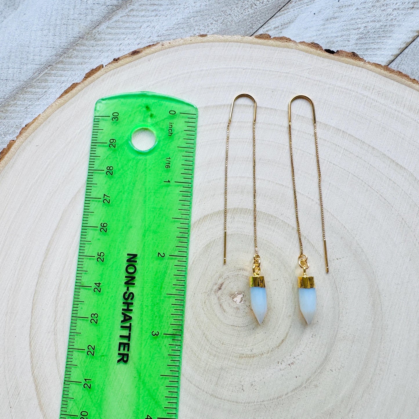 Opalite Threader Earrings