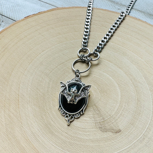 Stainless Steel Bat Necklace