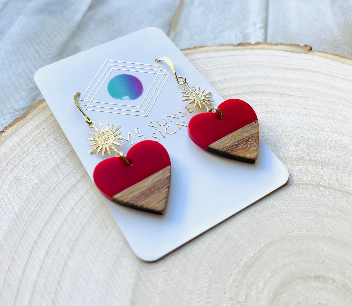 Red Heart Earrings