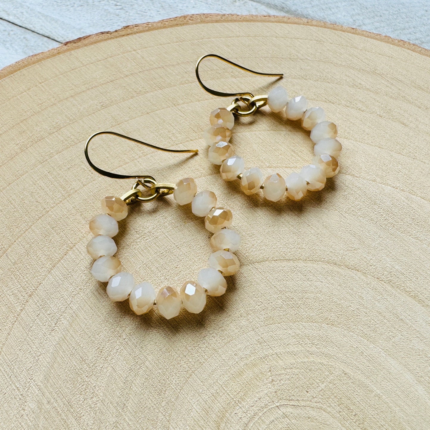 Beaded Hoop Earrings