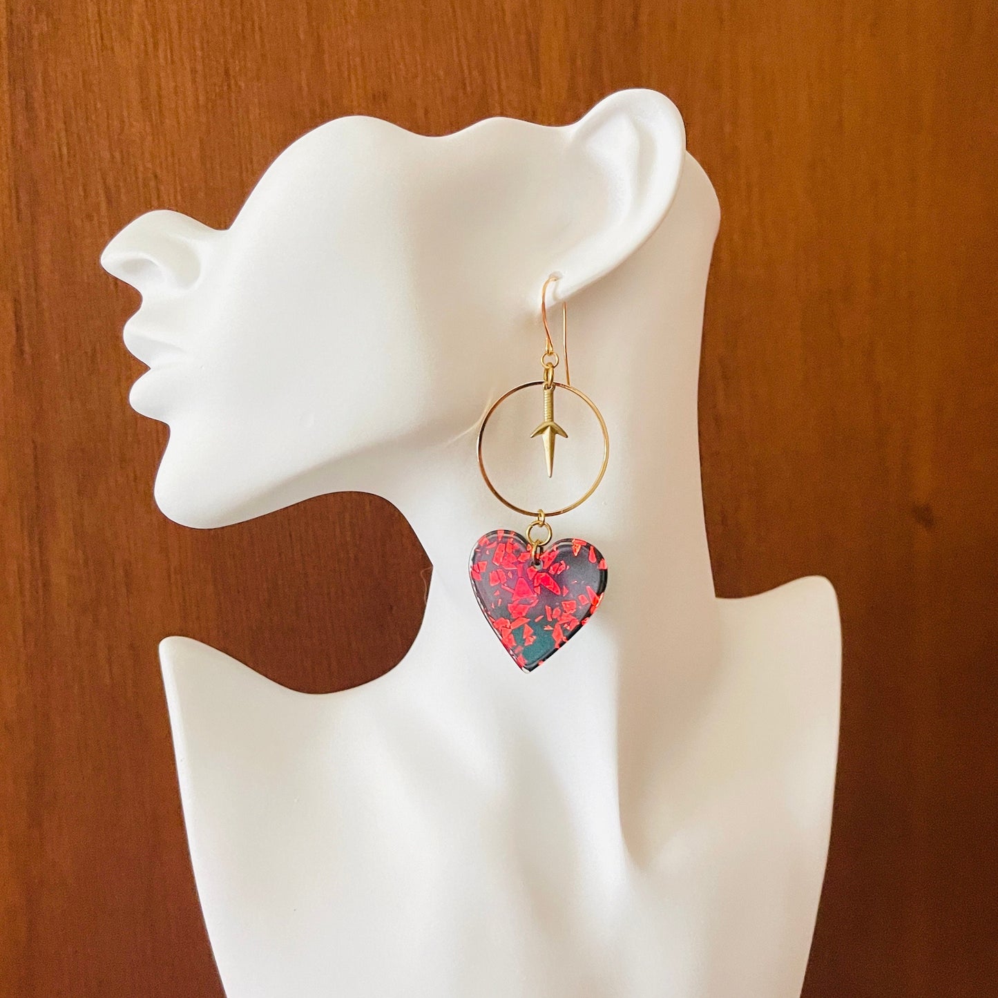 Heart Dagger Earrings