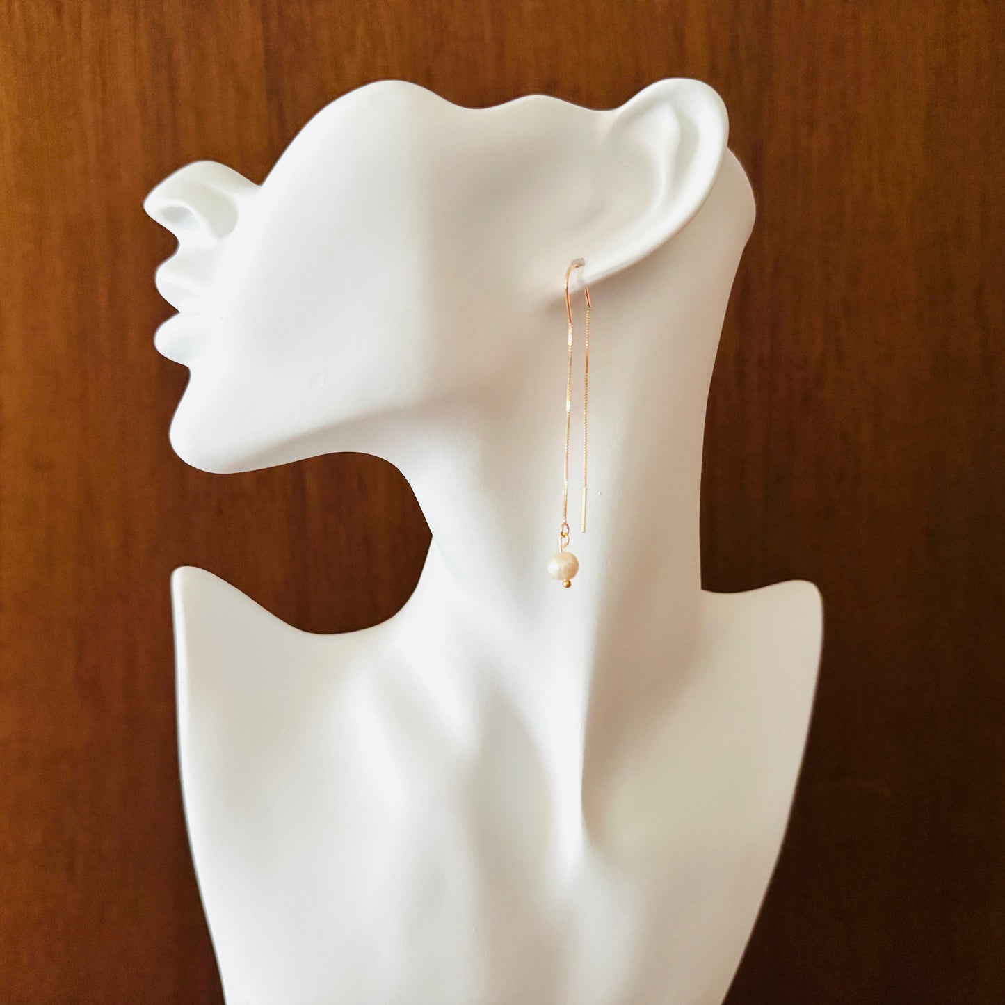 Freshwater Pearl Threader Earrings
