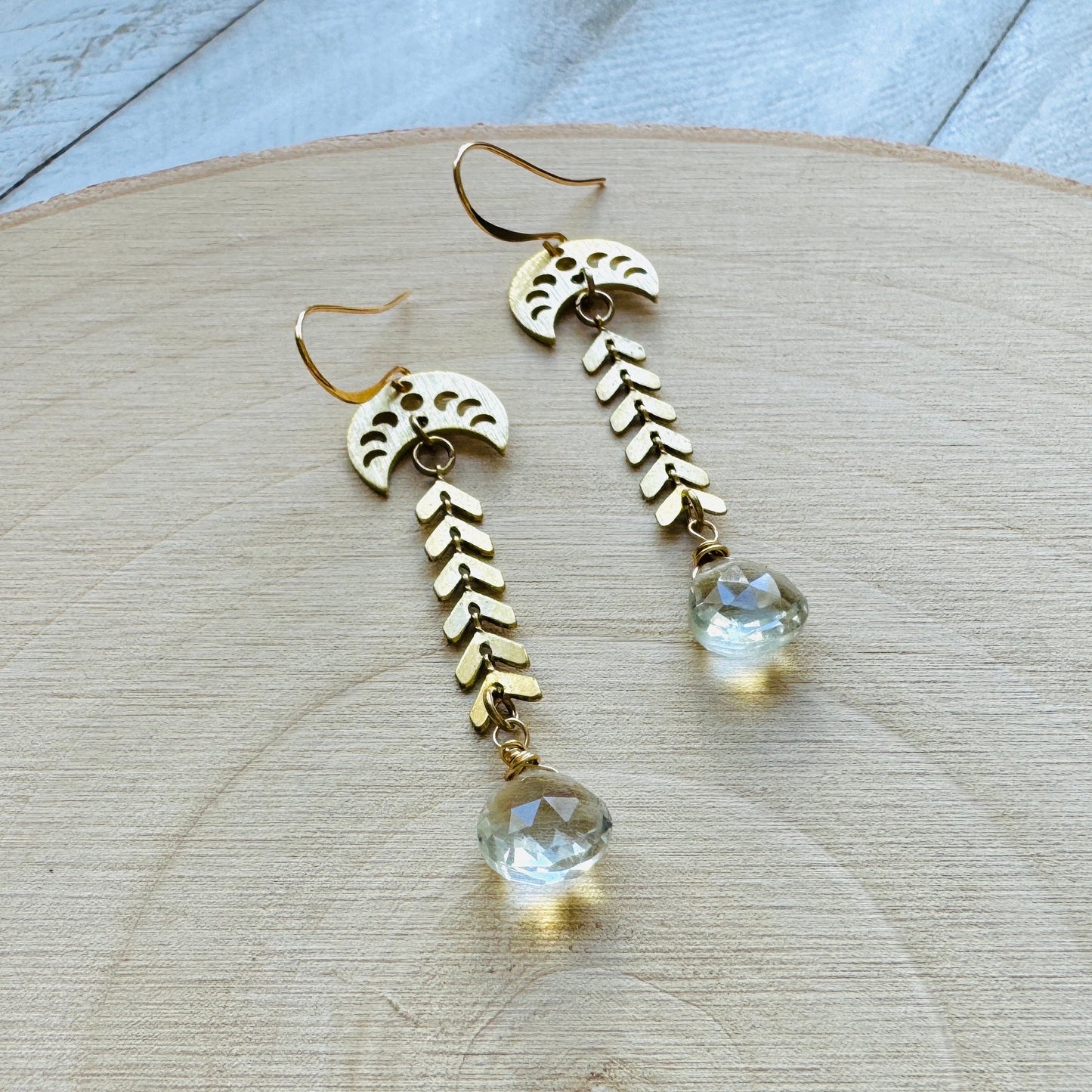 Green Amethyst Earrings