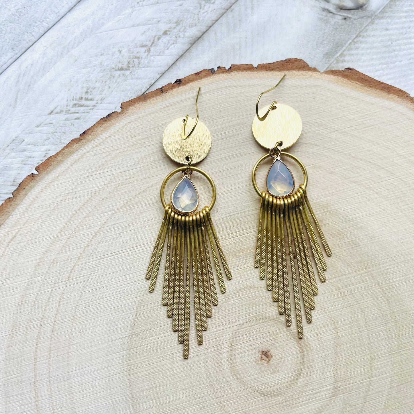 Opalite Fringe Earrings