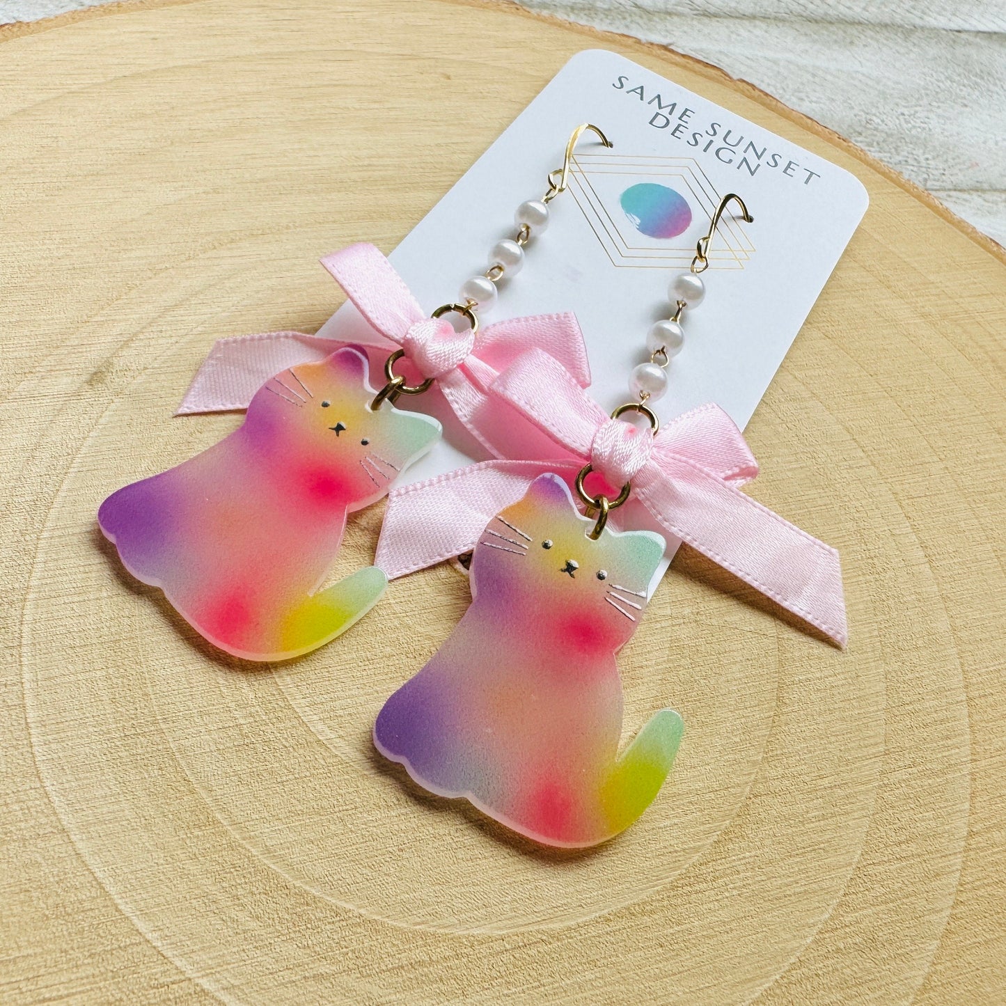 Cat Bow Earrings