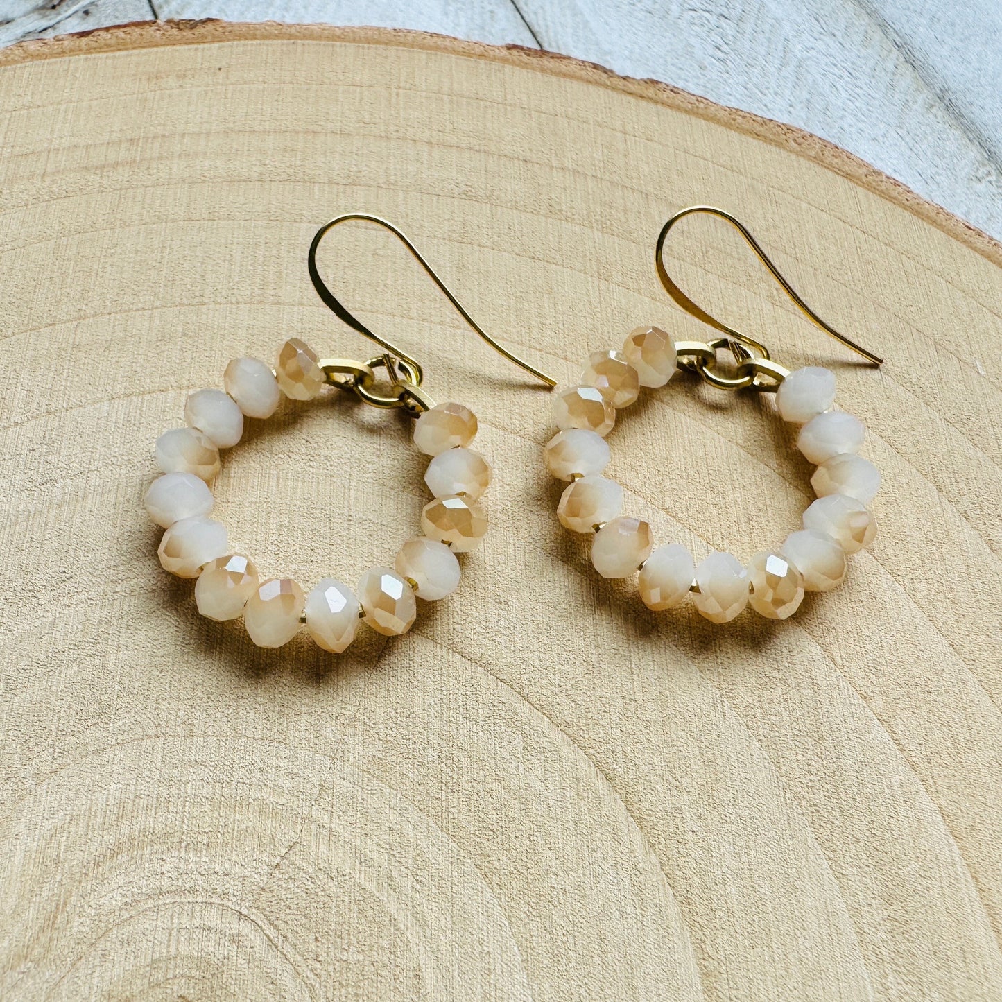 Beaded Hoop Earrings