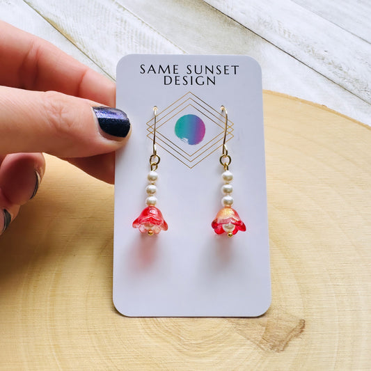 Pearl Flower Earrings