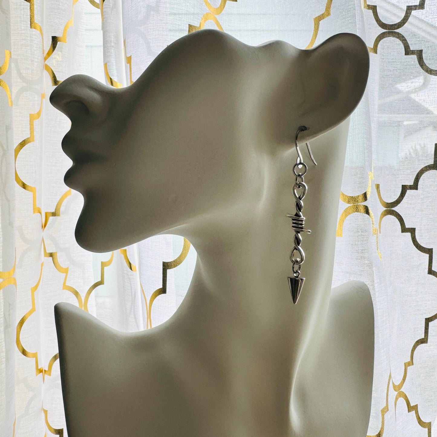Barbed Wire Spike Earrings