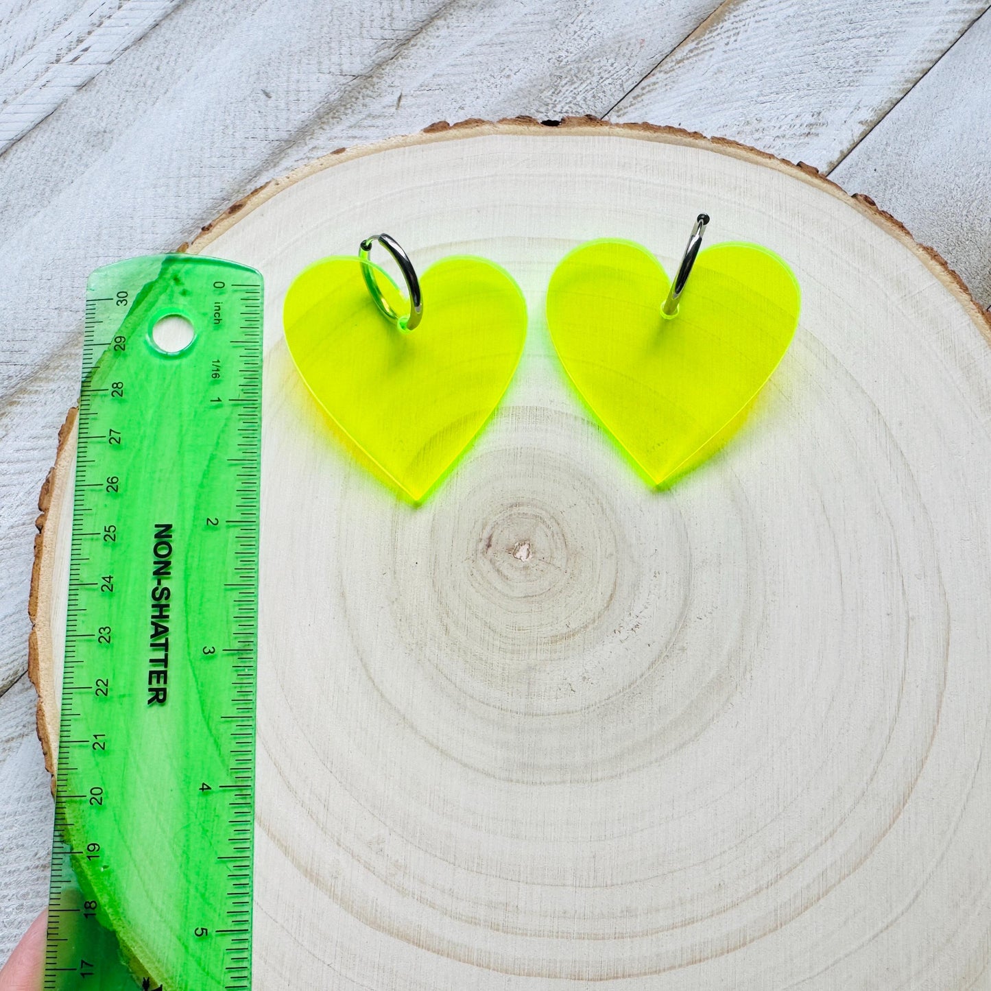 Heart Huggie Hoop Earrings