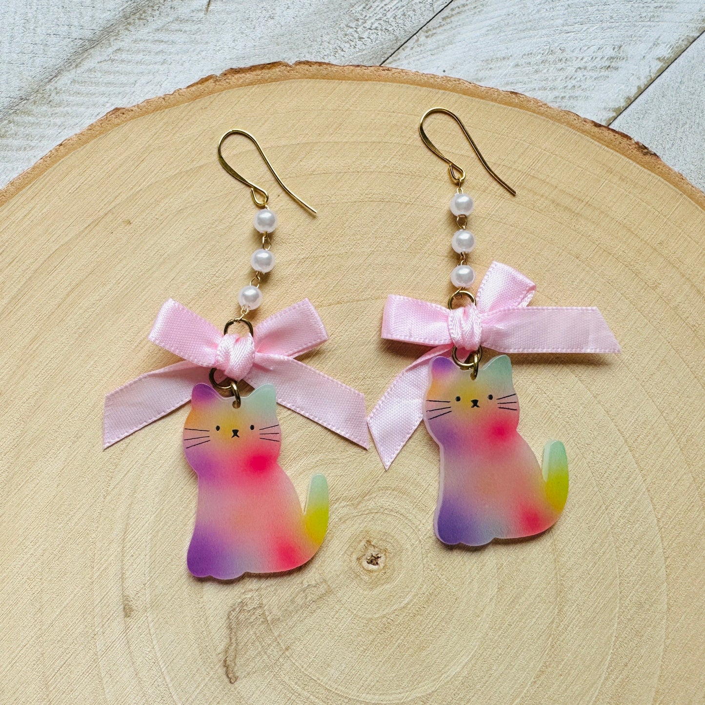 Cat Bow Earrings
