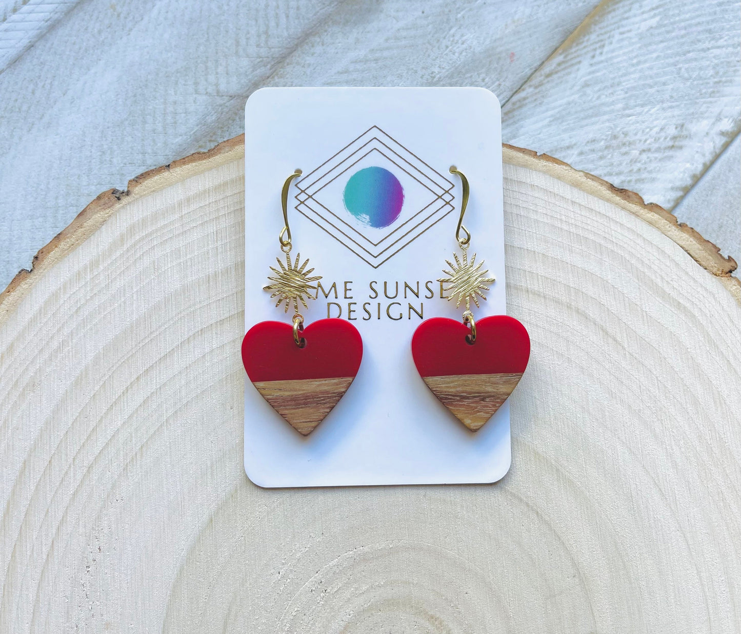 Red Heart Earrings