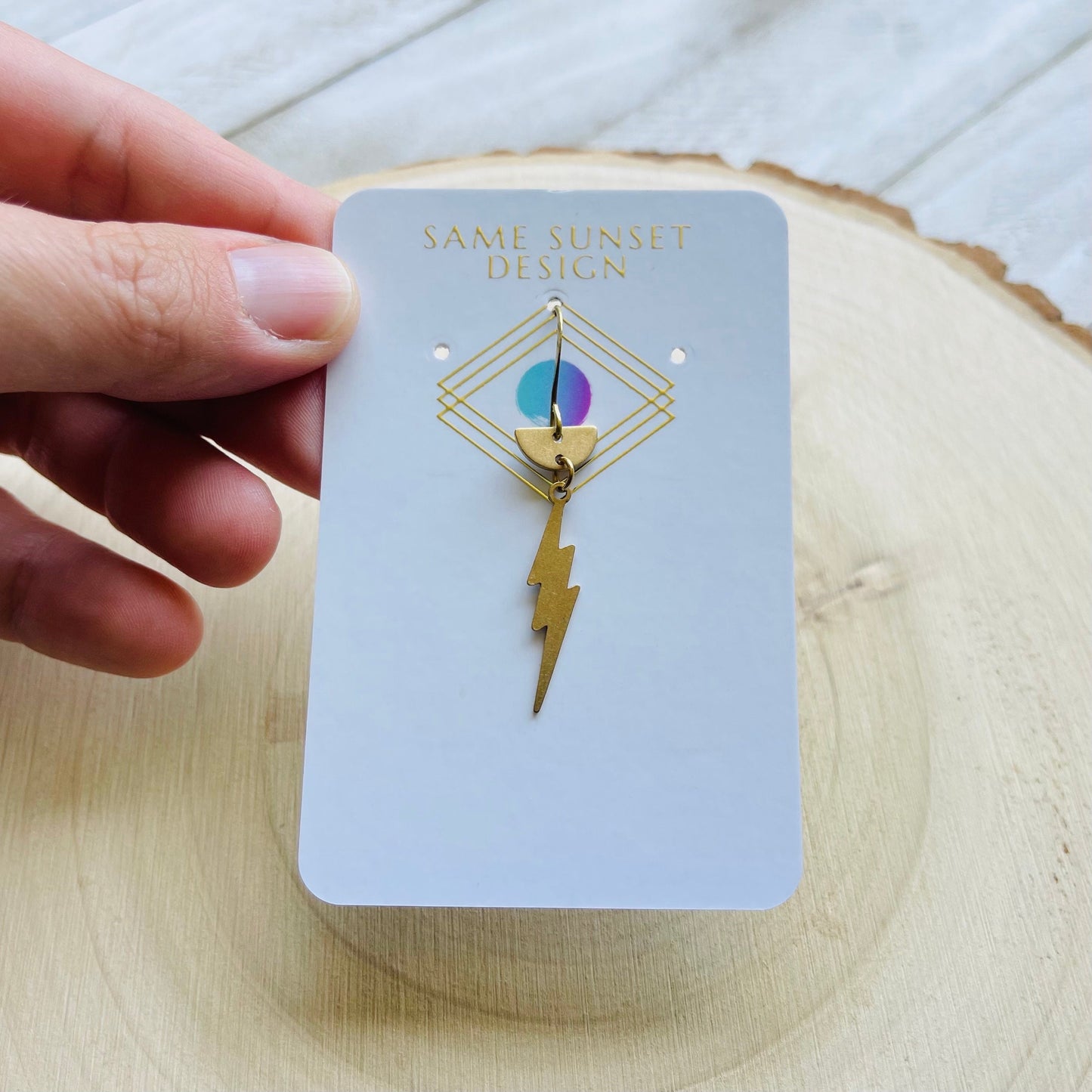Single Lightning Bolt Earring