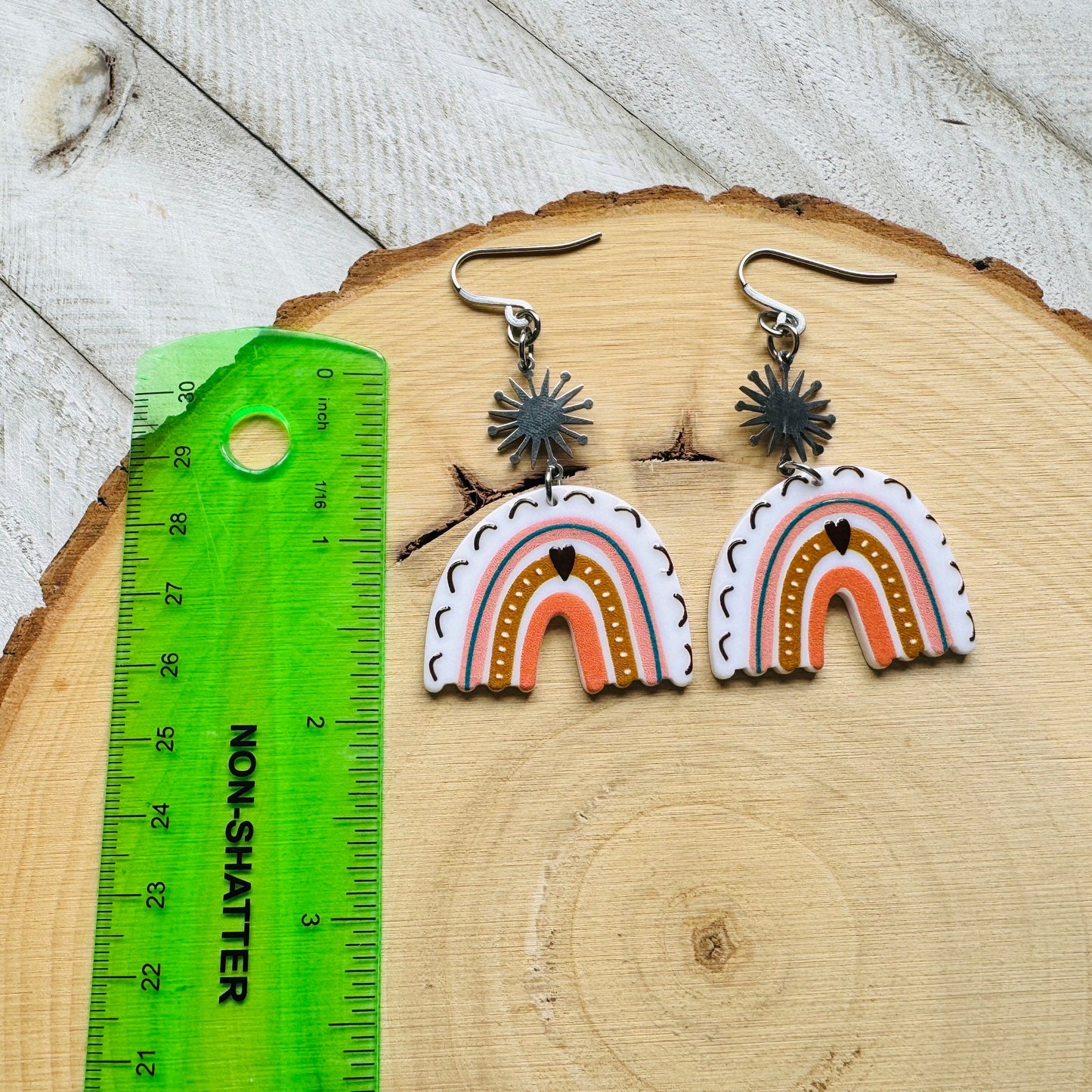 Rainbow Dangle Earrings