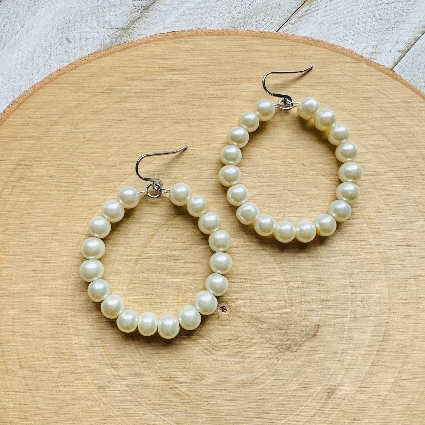 Faux Pearl Earrings