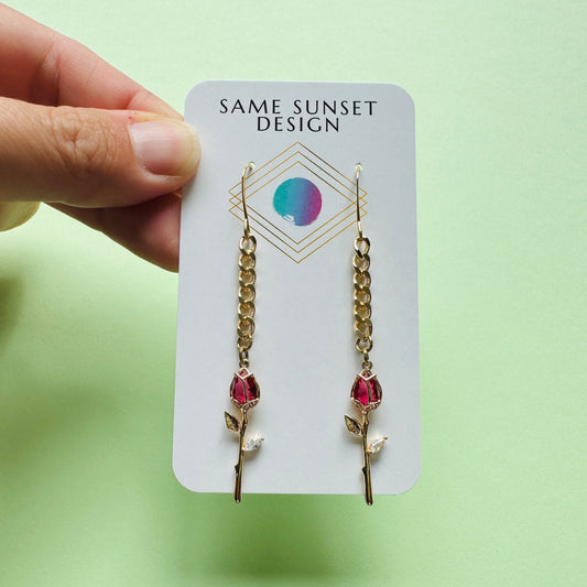 Rose Earrings
