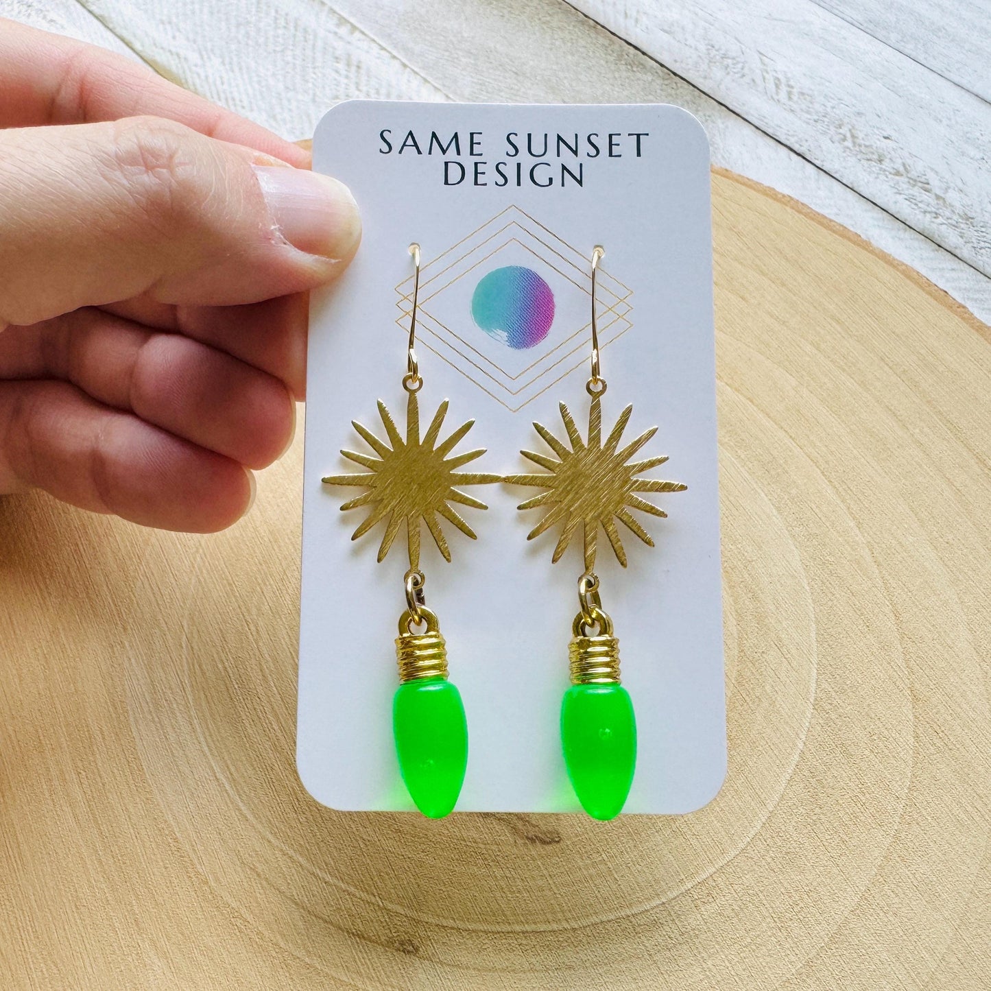 Christmas Light Earrings