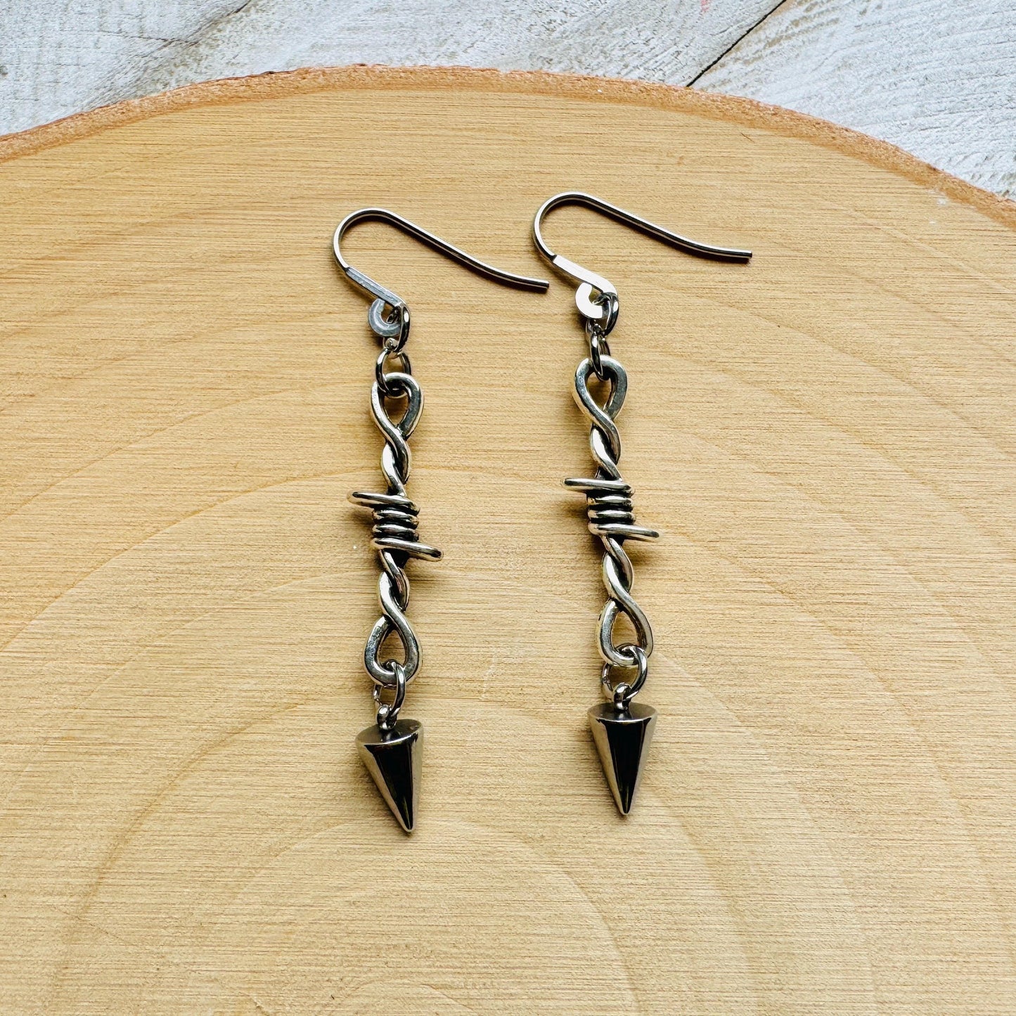 Barbed Wire Spike Earrings