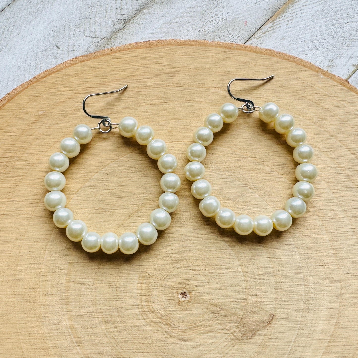 Faux Pearl Earrings
