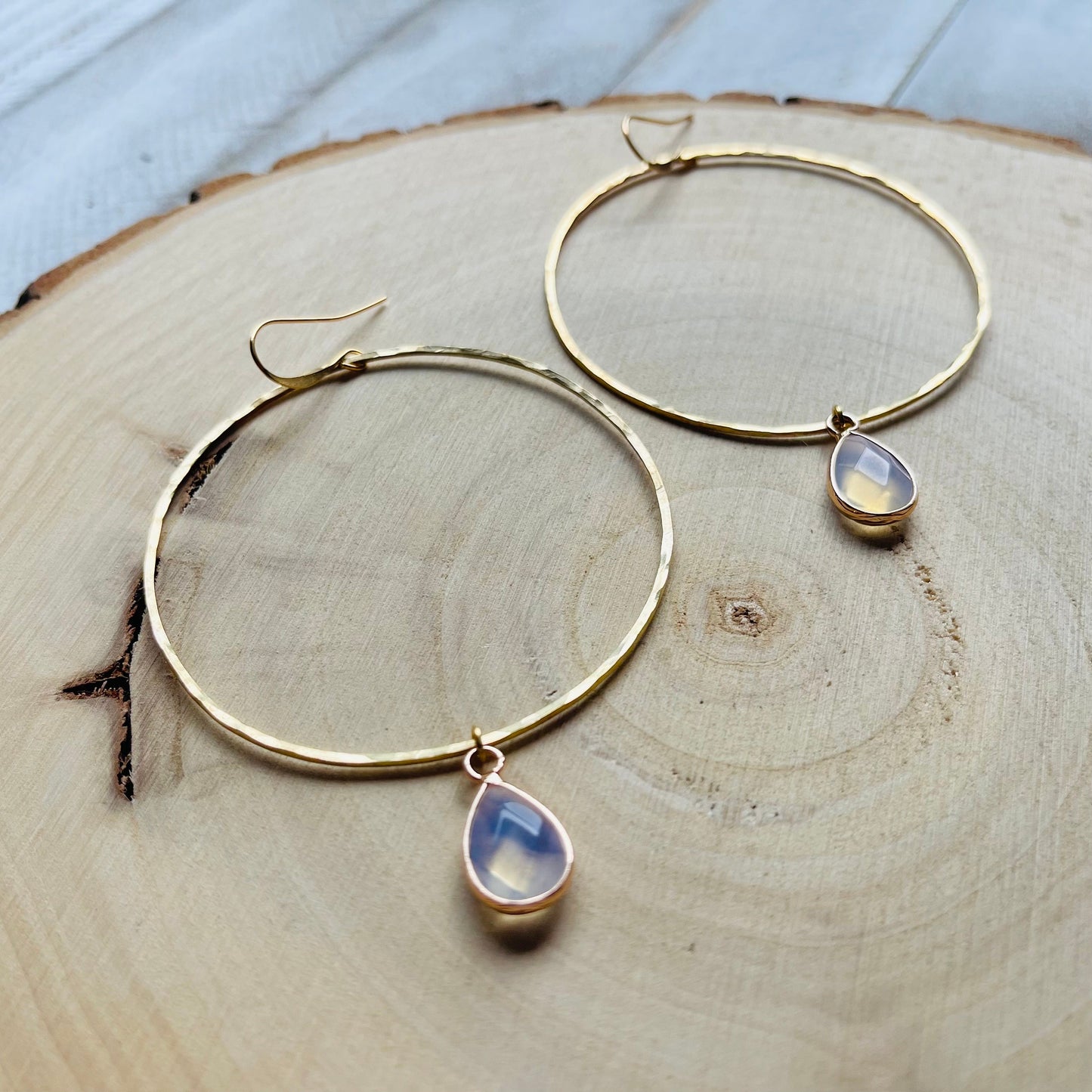 Opalite Hoop Earrings