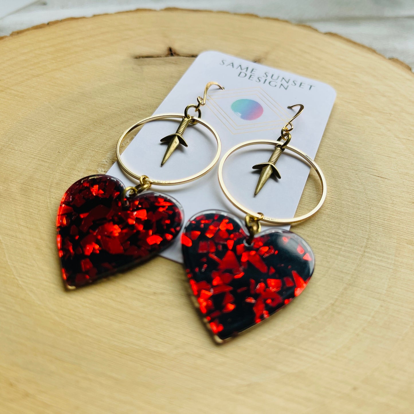 Heart Dagger Earrings