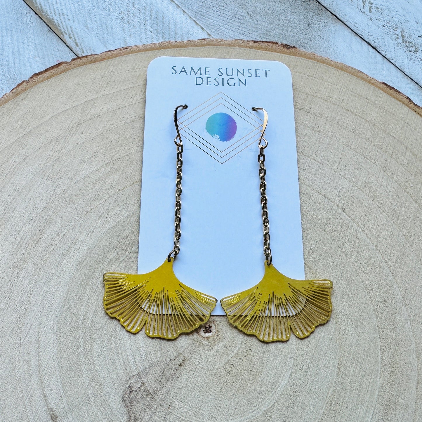 Ginko Leaf Earrings